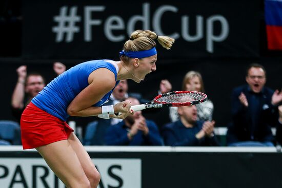 Fed Cup. Finals. Czech Republic vs. Russia. Day 2