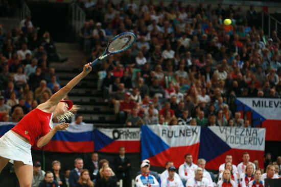 Fed Cup. Finals. Czech Republic vs. Russia. Day 2