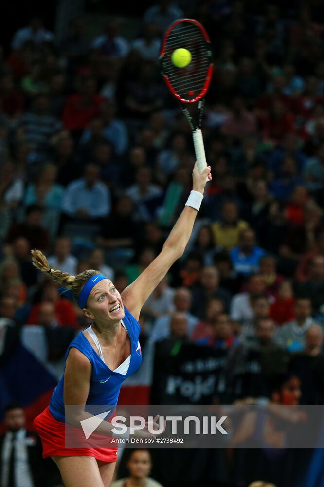 Fed Cup. Finals. Czech Republic vs. Russia. Day 2