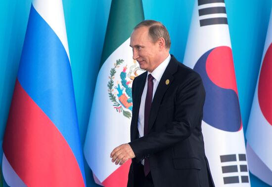 Vladimir Putin takes part in G20 summit in Turkey
