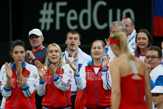 Fed Cup. Finals. Czech Republic vs. Russia. Day 2