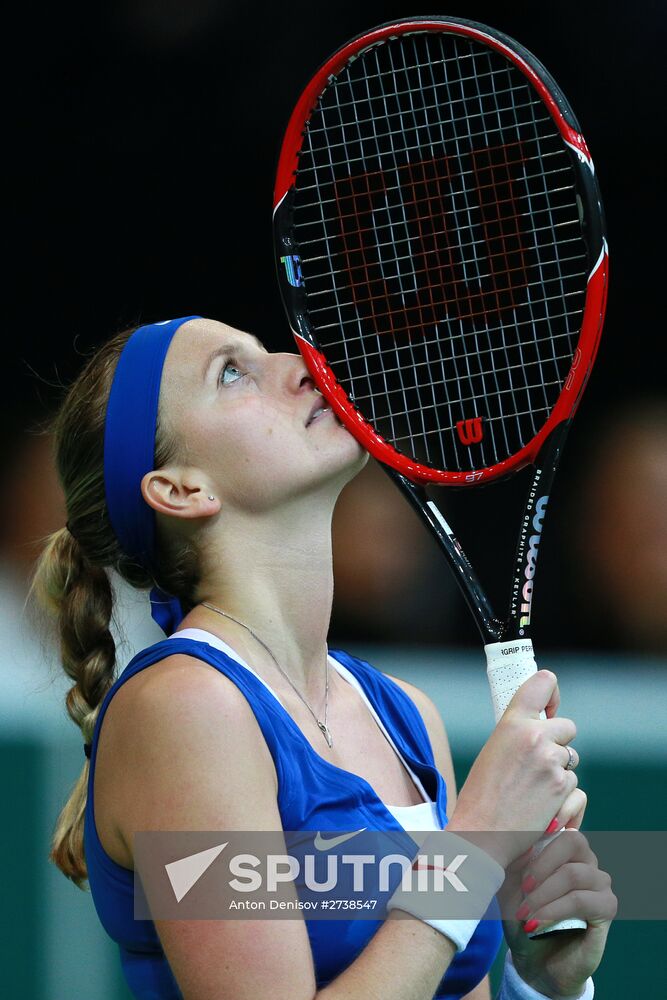 Fed Cup. Finals. Czech Republic vs. Russia. Day 2
