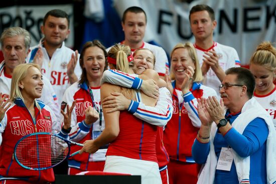 Fed Cup. Finals. Czech Republic vs. Russia. Day 2