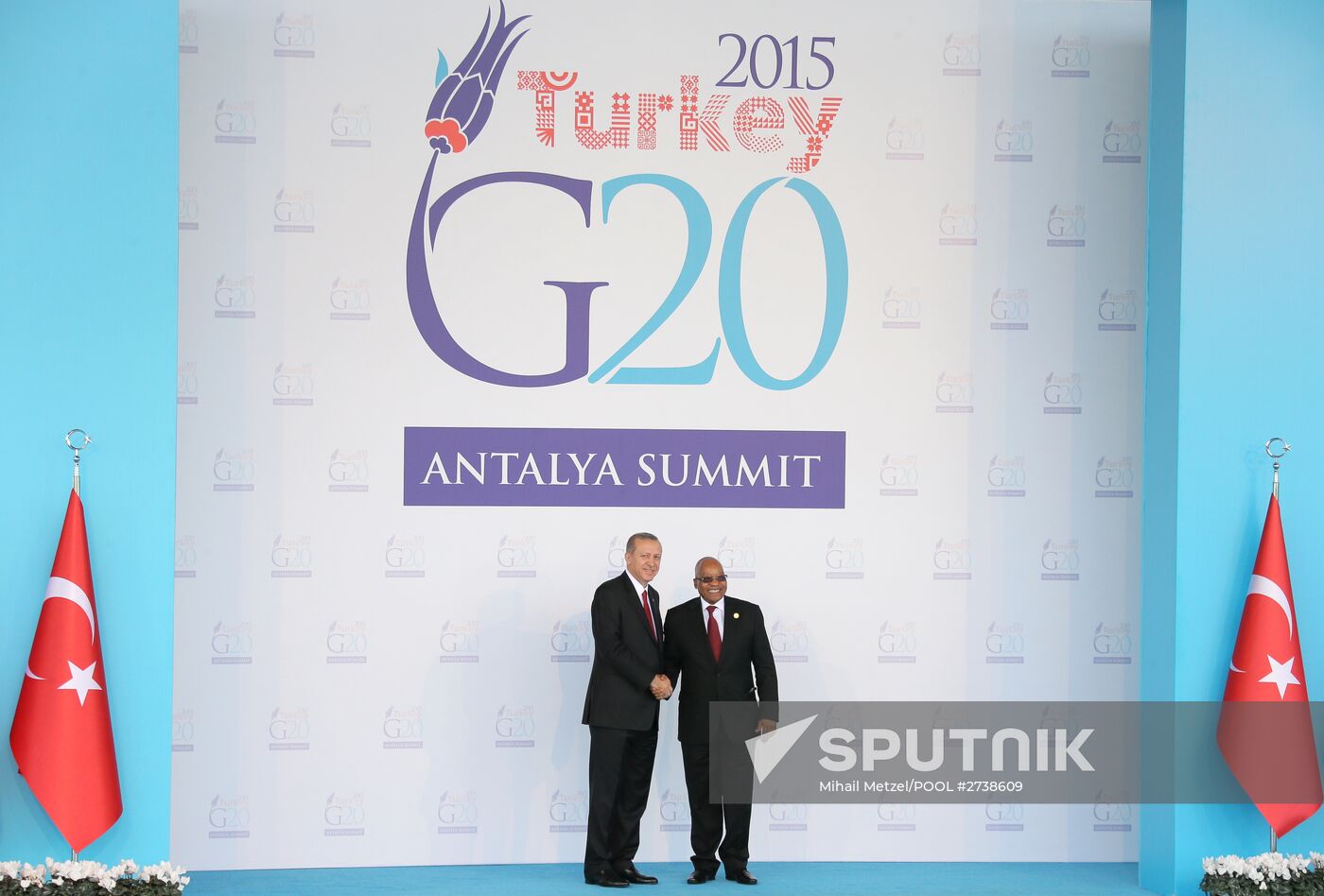 Vladimir Putin takes part in G20 summit in Turkey