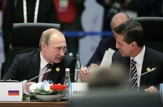 Vladimir Putin takes part in G20 summit in Turkey
