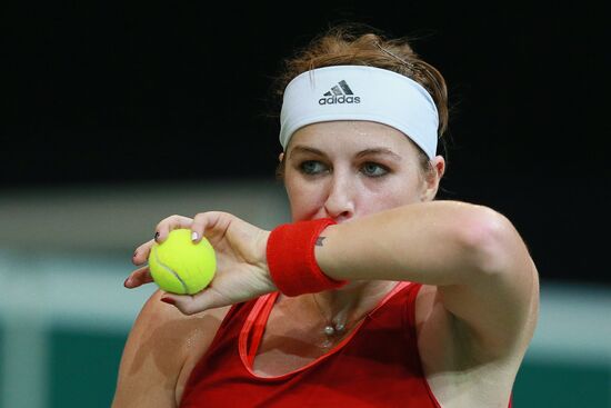 Fed Cup. Finals. Czech Republic vs. Russia. Day 2