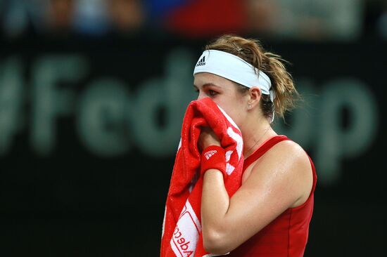 Fed Cup. Finals. Czech Republic vs. Russia. Day 2
