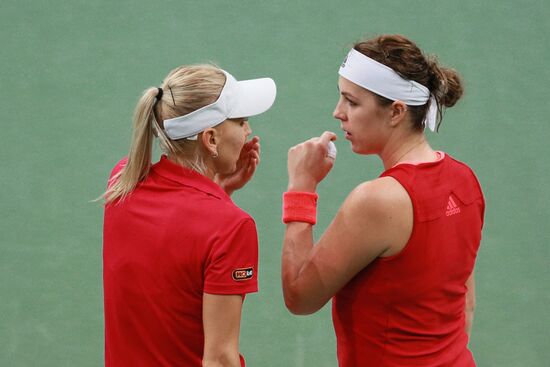Fed Cup. Finals. Czech Republic vs. Russia. Day 2