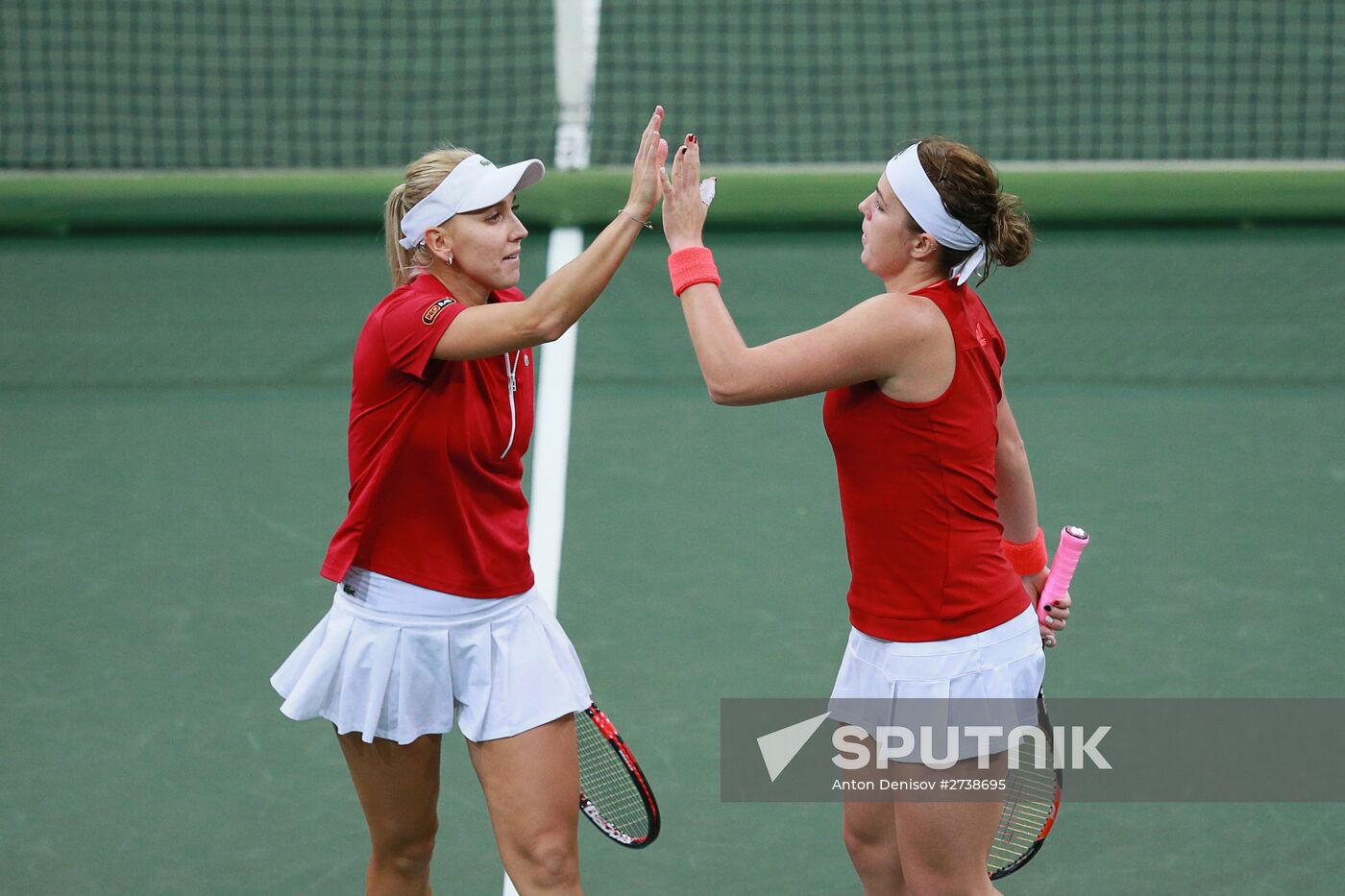 Fed Cup. Finals. Czech Republic vs. Russia. Day 2