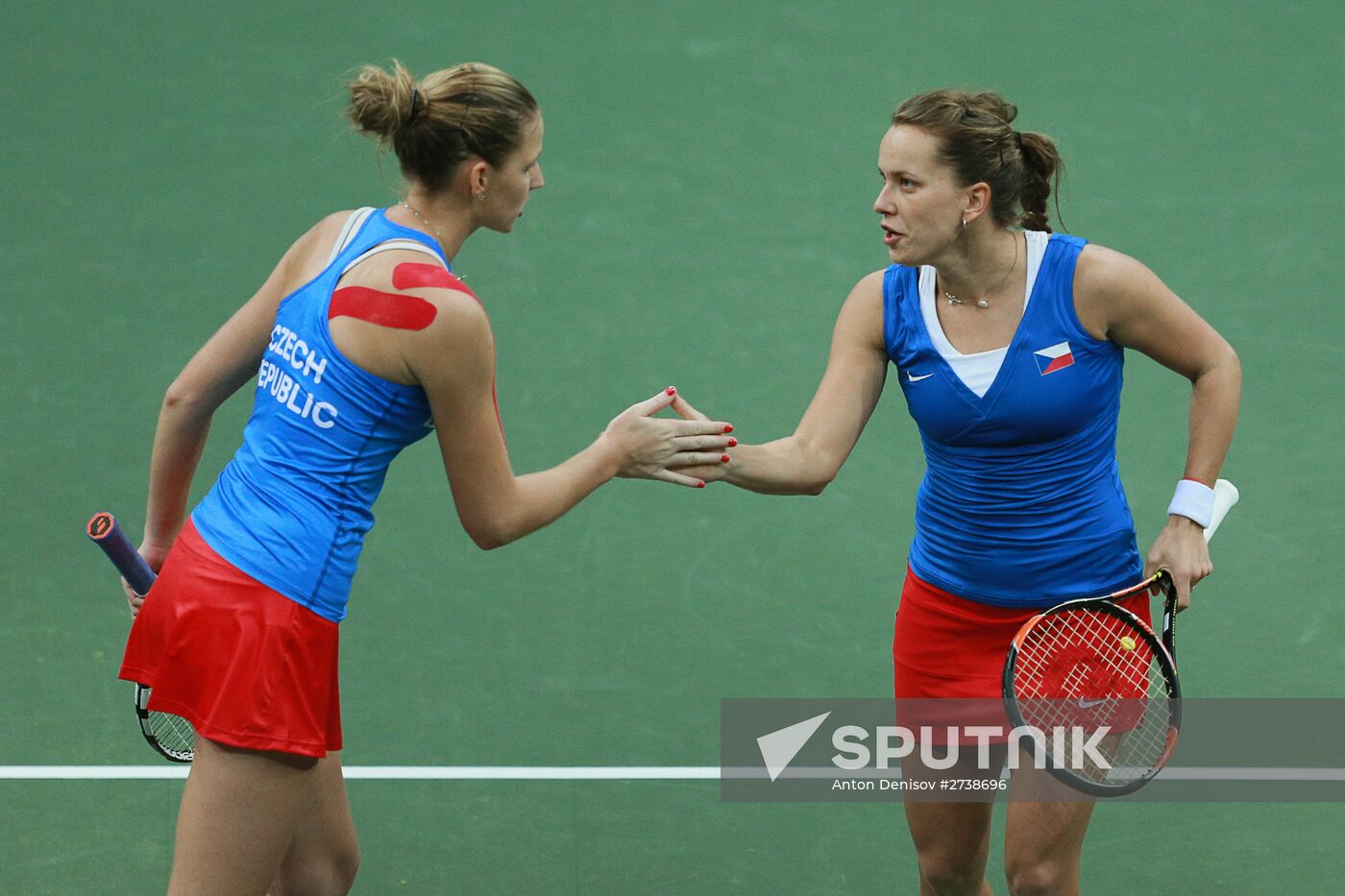 Fed Cup. Finals. Czech Republic vs. Russia. Day 2