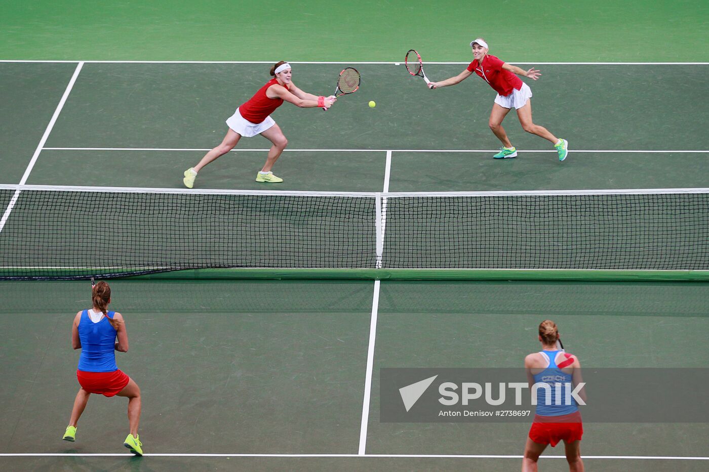 Fed Cup. Finals. Czech Republic vs. Russia. Day 2