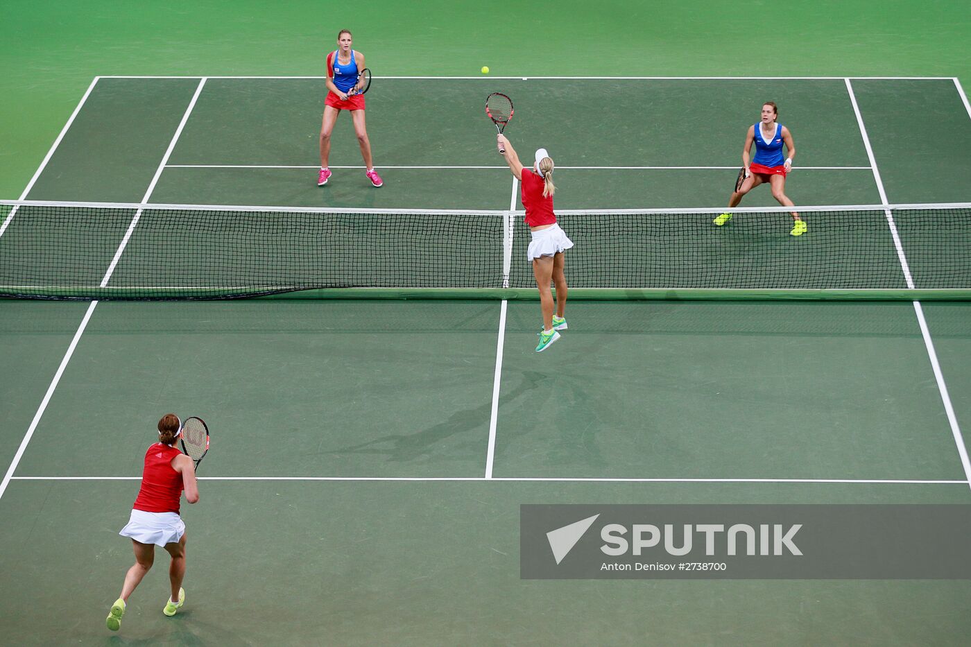 Fed Cup. Finals. Czech Republic vs. Russia. Day 2