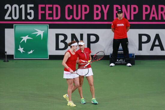Fed Cup. Finals. Czech Republic vs. Russia. Day 2