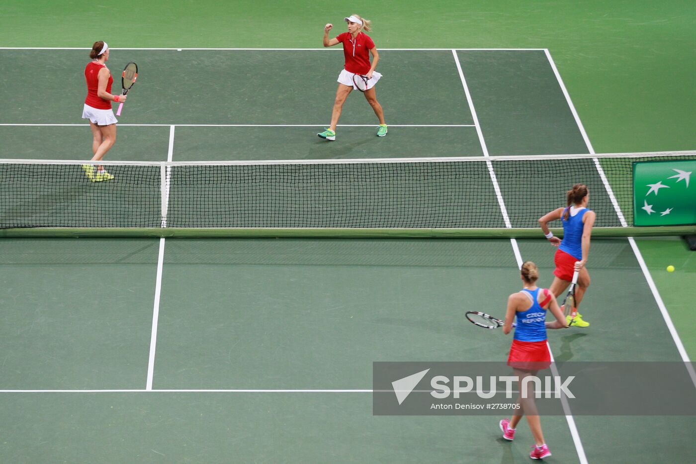 Fed Cup. Finals. Czech Republic vs. Russia. Day 2