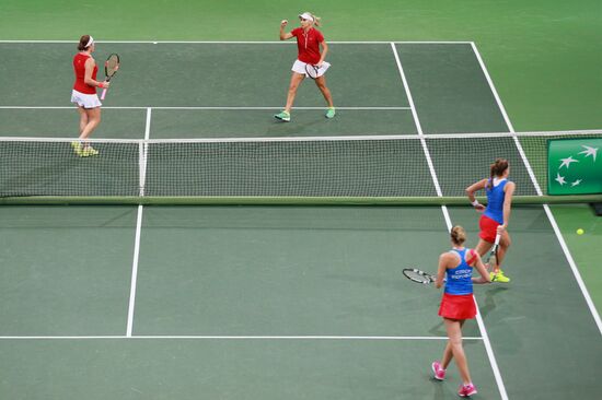 Fed Cup. Finals. Czech Republic vs. Russia. Day 2
