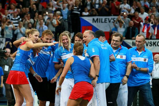 Tennis. Fed Cup Final. Czech Republic vs. Russia. Day Two
