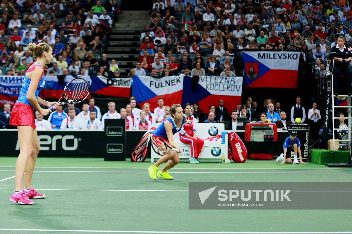 Tennis. Fed Cup Final. Czech Republic vs. Russia. Day Two