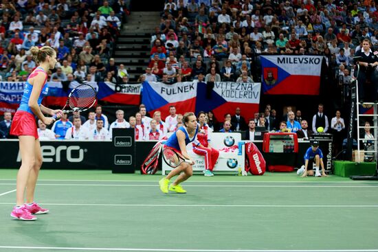 Tennis. Fed Cup Final. Czech Republic vs. Russia. Day Two