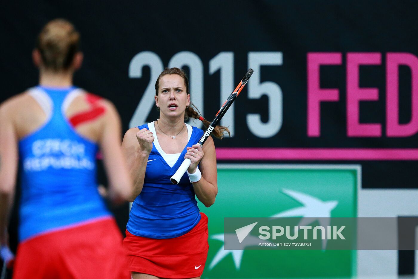 Tennis. Fed Cup Final. Czech Republic vs. Russia. Day Two