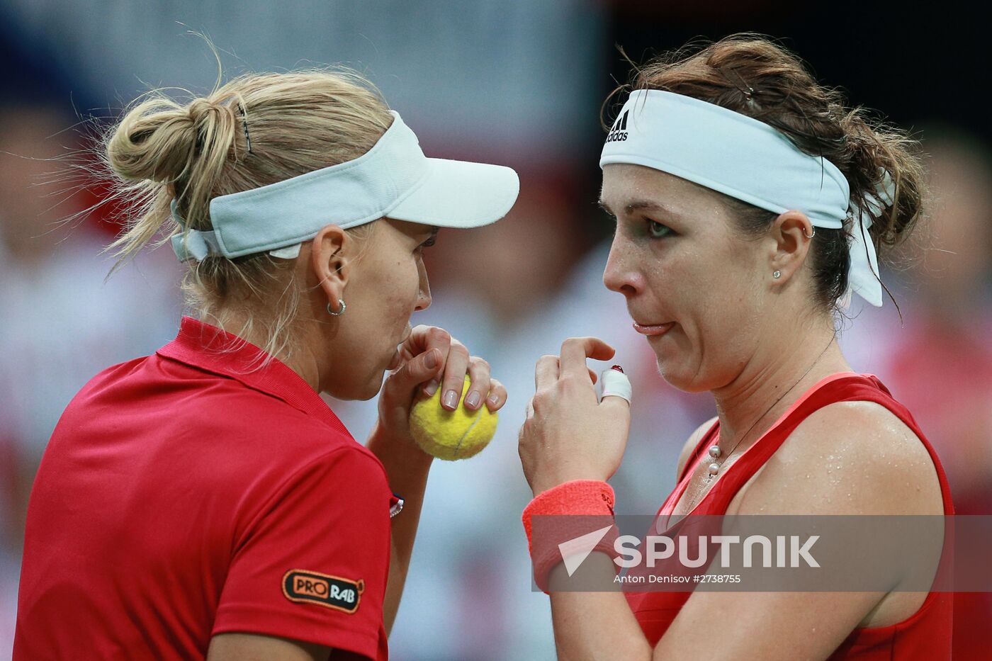 Tennis. Fed Cup Final. Czech Republic vs. Russia. Day Two