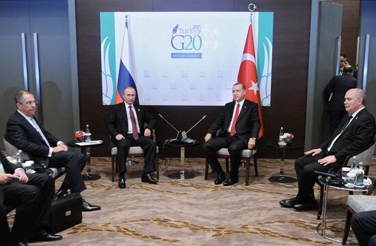 Russian President Vladimir Putin participates in G20 summit in Turkey