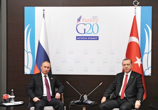 Russian President Vladimir Putin participates in G20 summit in Turkey
