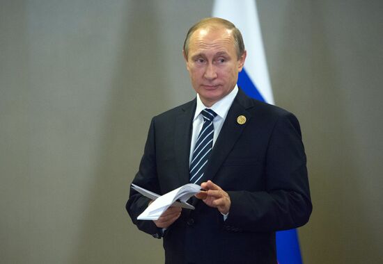 Russian President Vladimir Putin participates in G20 summit in Turkey