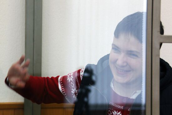 Court hearing in Ukrainian citizen Nadezhda Savchenko's case