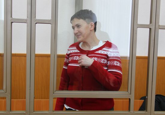 Court hearing in Ukrainian citizen Nadezhda Savchenko's case