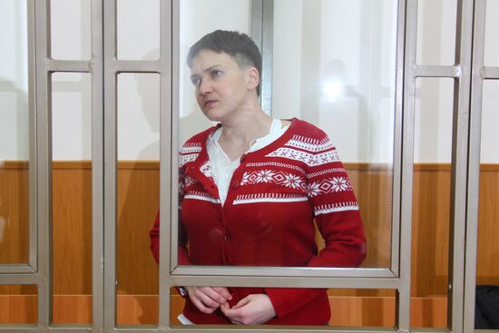 Court hearing in Ukrainian citizen Nadezhda Savchenko's case