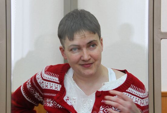 Court hearing in Ukrainian citizen Nadezhda Savchenko's case