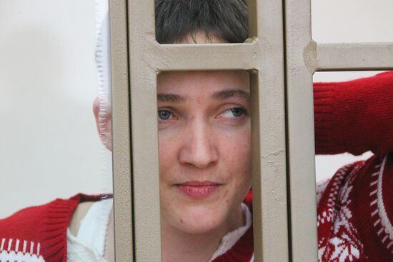 Court hearing in Ukrainian citizen Nadezhda Savchenko's case