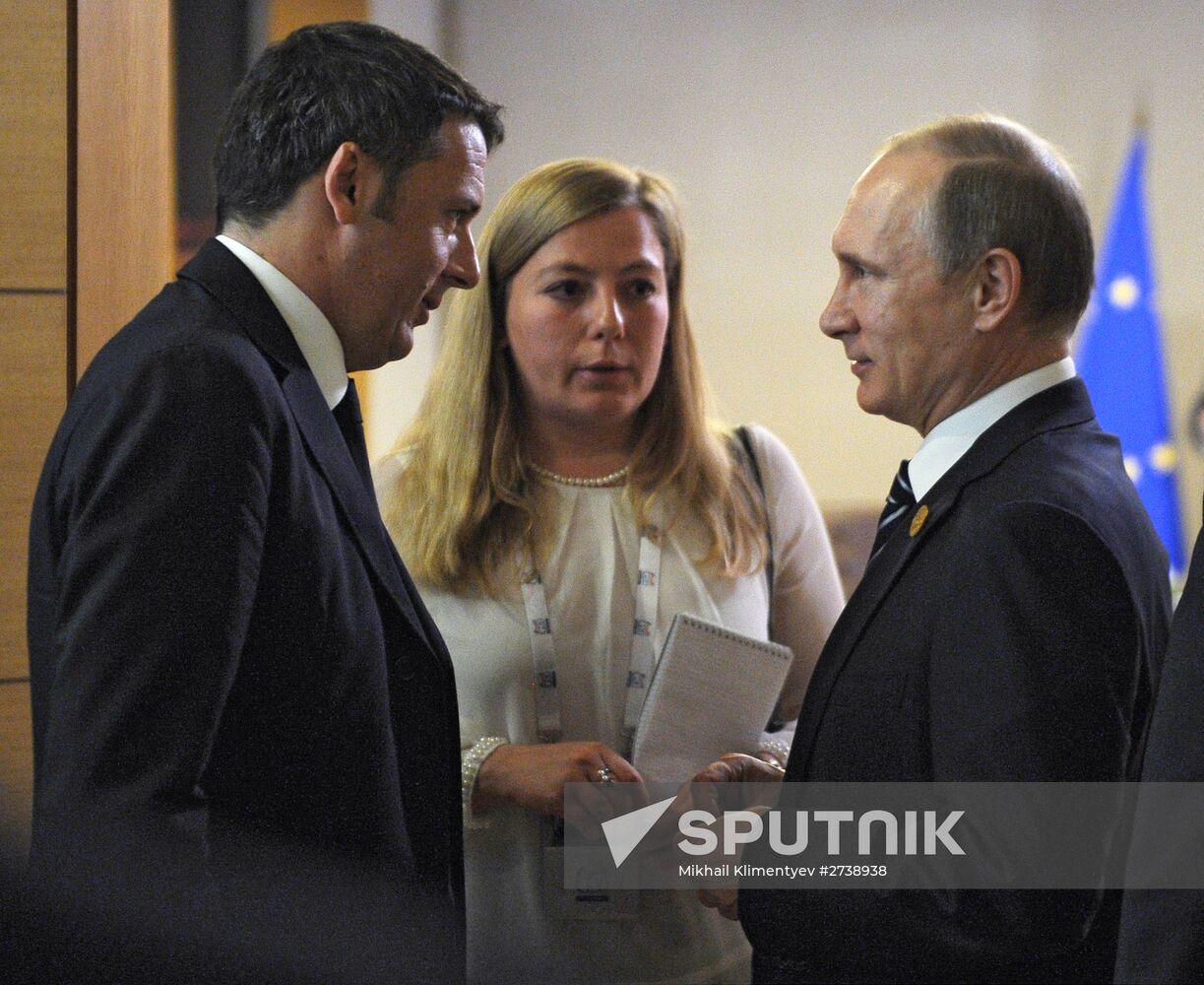 Russian President Vladimir Putin participates in G20 summit in Turkey