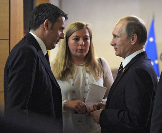 Russian President Vladimir Putin participates in G20 summit in Turkey