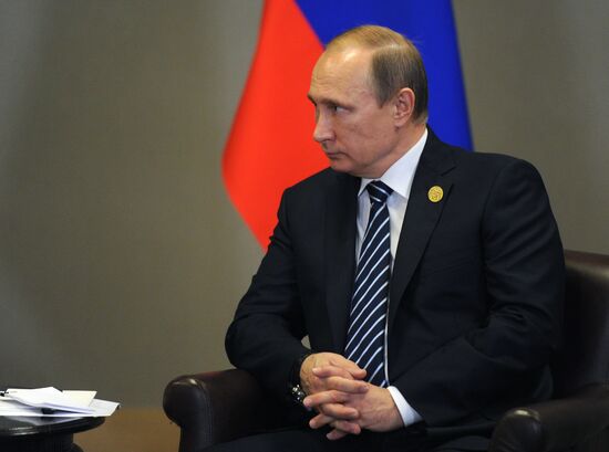 Russian President Vladimir Putin participates in G20 summit in Turkey