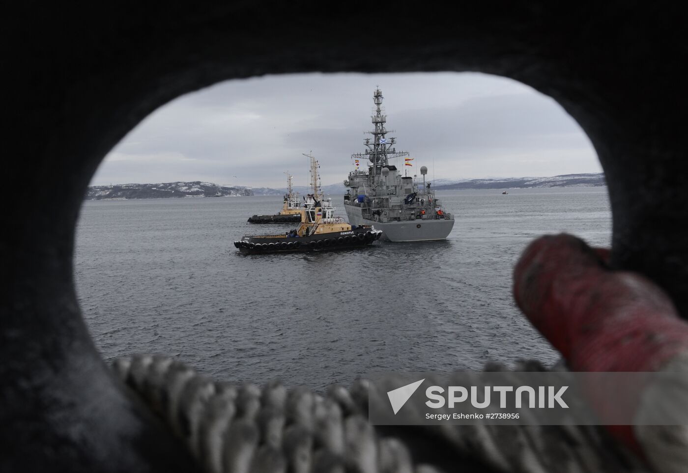 Arrival of new unconventional communcations vessel "Yury Ivanov" in Severomorsk