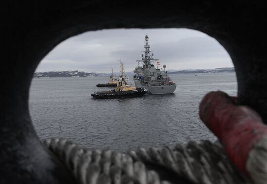 Arrival of new unconventional communcations vessel "Yury Ivanov" in Severomorsk
