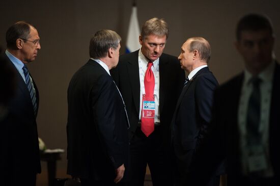 Russian President Vladimir Putin participates in G20 summit in Turkey