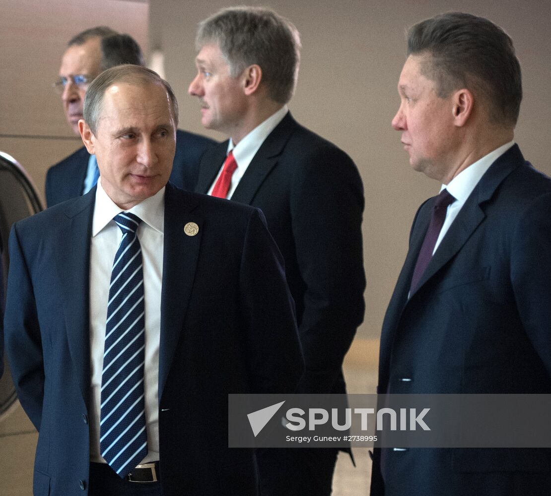 Russian President Vladimir Putin participates in G20 summit in Turkey