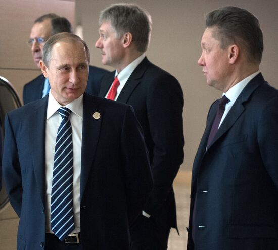 Russian President Vladimir Putin participates in G20 summit in Turkey