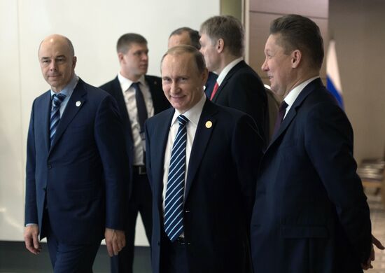 Russian President Vladimir Putin participates in G20 summit in Turkey