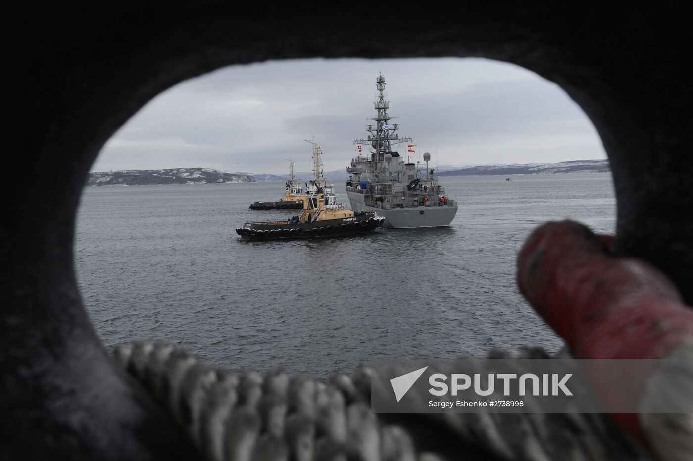 Arrival of new unconventional communcations vessel "Yury Ivanov" in Severomorsk