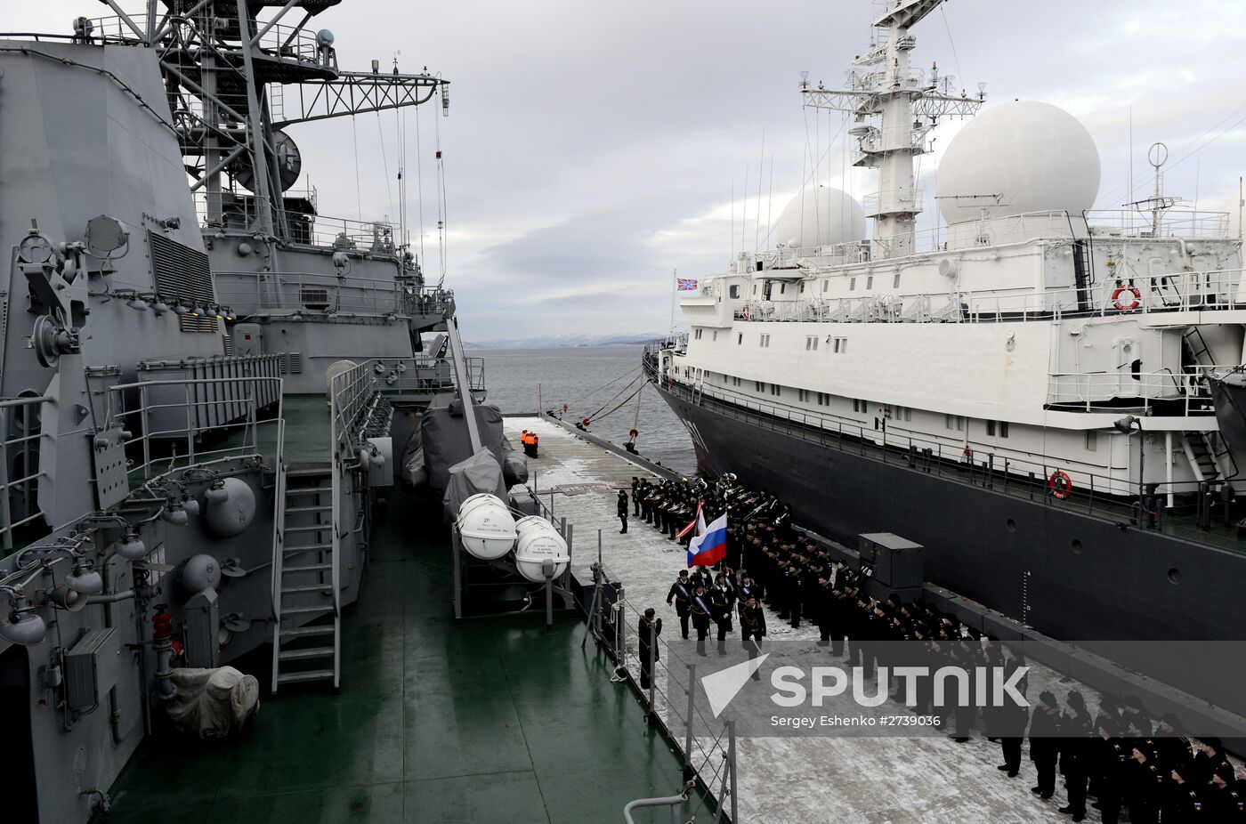 Arrival of new unconventional communcations vessel "Yury Ivanov" in Severomorsk
