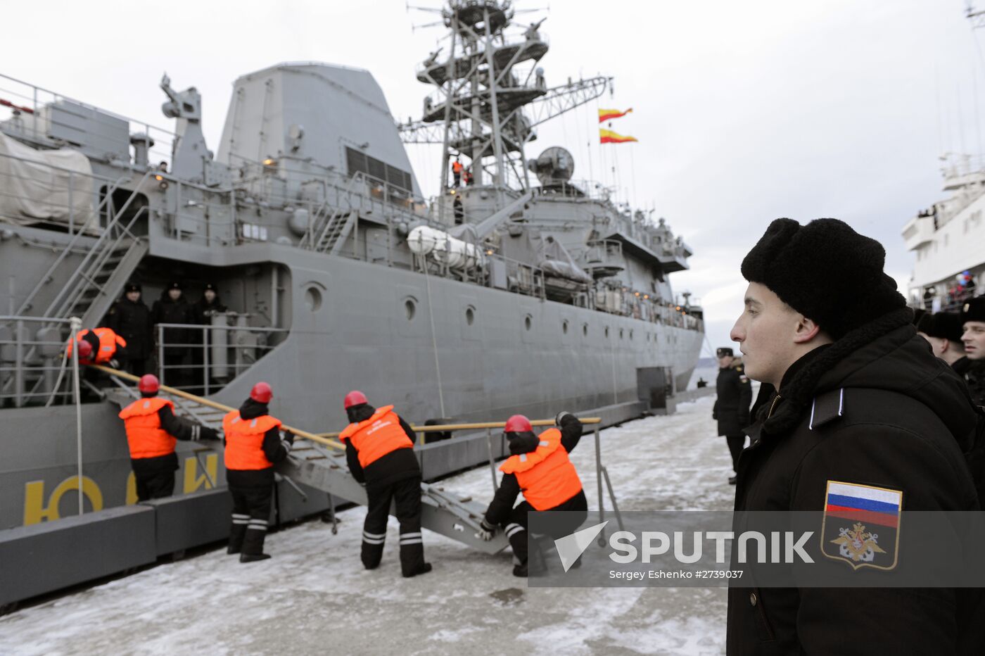 Arrival of new unconventional communcations vessel "Yury Ivanov" in Severomorsk