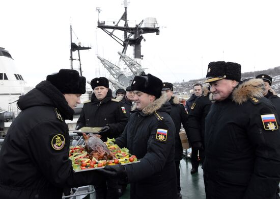 Arrival of new unconventional communcations vessel "Yury Ivanov" in Severomorsk