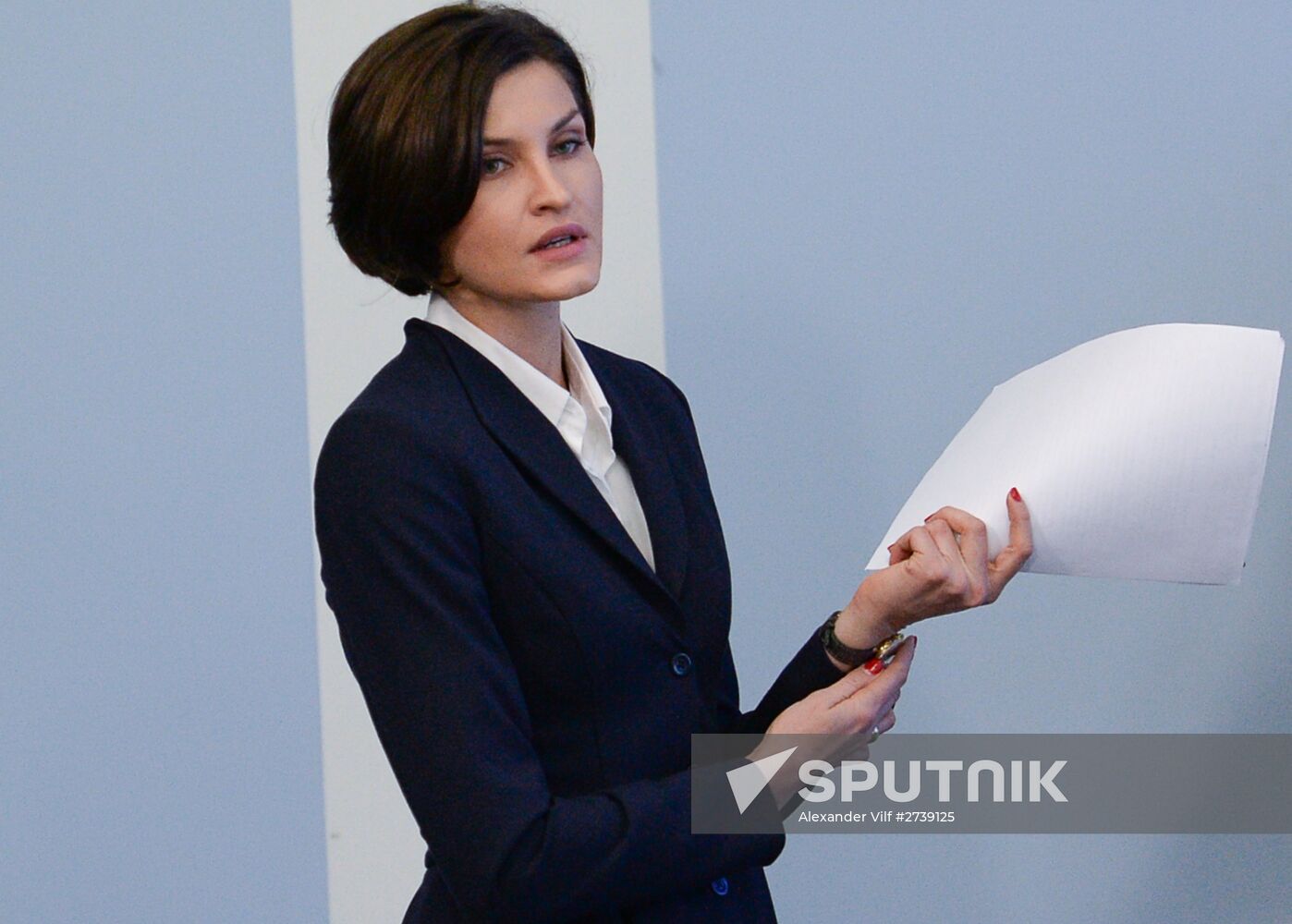 Press conference by Russian track-and-field athletes