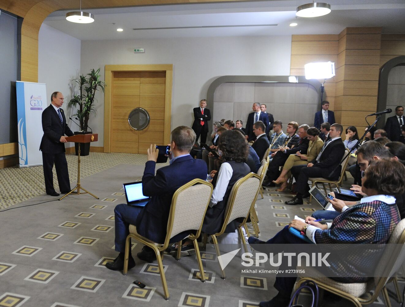 Russian President Vladimir Putin participates in G20 summit in Turkey
