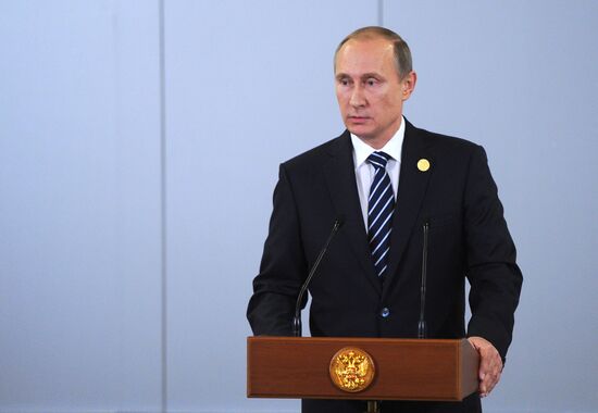 Russian President Vladimir Putin participates in G20 summit in Turkey