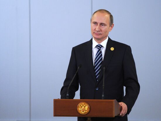 Russian President Vladimir Putin participates in G20 summit in Turkey