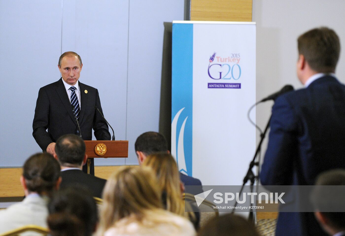Russian President Vladimir Putin participates in G20 summit in Turkey